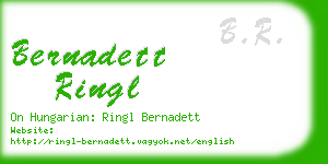 bernadett ringl business card